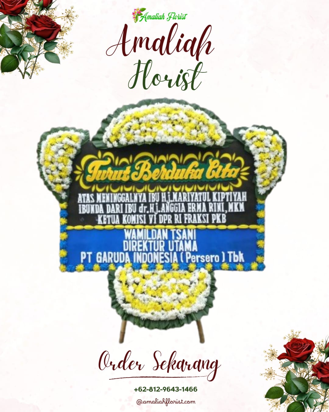 Papan Bunga Duka Sagaranten